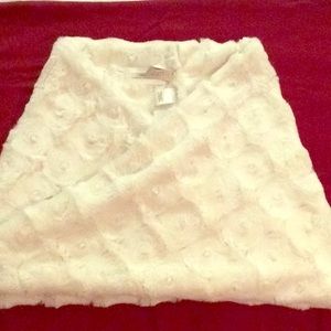 LOFT Rosette Faux Fur Infinity Scarf